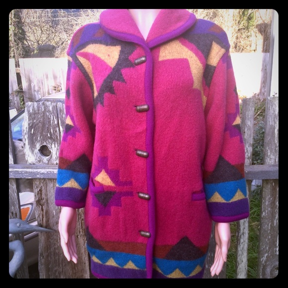 AMAZING Geiger Aztec Wool Sweater